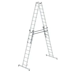 MUNK Günzburger Steigtechnik 33040 Aluminium Stufen-Stehleiter Arbeitshöhe (max.): 6 m