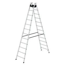 MUNK Günzburger Steigtechnik 33024 Aluminium Stufen-Stehleiter Arbeitshöhe (max.): 4.8 m 17.2 kg