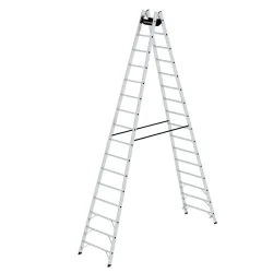 MUNK Günzburger Steigtechnik 33029 Aluminium Stufen-Stehleiter Arbeitshöhe (max.): 5.9 m