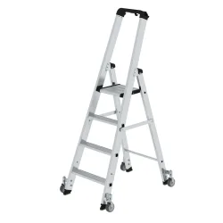 MUNK Günzburger Steigtechnik 41104 Aluminium Stufen-Stehleiter Arbeitshöhe (max.): 3 m 9.5 kg