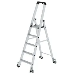 MUNK Günzburger Steigtechnik 41105 Aluminium Stufen-Stehleiter Arbeitshöhe (max.): 3.25 m 10.5 kg