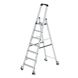 MUNK Günzburger Steigtechnik 41107 Aluminium Stufen-Stehleiter Arbeitshöhe (max.): 3.75 m