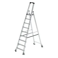 MUNK Günzburger Steigtechnik 41109 Aluminium Stufen-Stehleiter Arbeitshöhe (max.): 4.25 m
