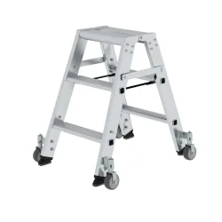 MUNK Günzburger Steigtechnik 41206 Aluminium Stufen-Stehleiter Arbeitshöhe (max.): 2.25 m 8.4 kg