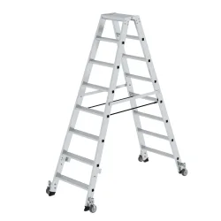 MUNK Günzburger Steigtechnik 41216 Aluminium Stufen-Stehleiter Arbeitshöhe (max.): 3.5 m 15 kg