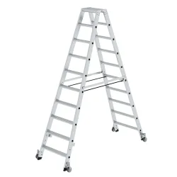 MUNK Günzburger Steigtechnik 41220 Aluminium Stufen-Stehleiter Arbeitshöhe (max.): 4 m 18 kg