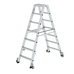 MUNK Günzburger Steigtechnik 41214 Aluminium Stufen-Stehleiter Arbeitshöhe (max.): 3.25 m