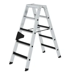 MUNK Günzburger Steigtechnik 41605 Aluminium Stufen-Stehleiter Arbeitshöhe (max.): 2.75 m 8.1 kg