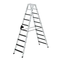 Stufen-Stehleiter CLIP-STEP beidseitig begehbar geriffelt 2 x 10 Stufen. MUNK GmbH 11122049
