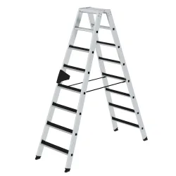 Stufen-Stehleiter CLIP-STEP beidseitig begehbar geriffelt 2 x 8 Stufen. MUNK GmbH 11121949