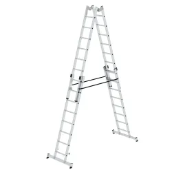 MUNK Günzburger Steigtechnik 33032 Aluminium Stufen-Stehleiter Arbeitshöhe (max.): 5.1 m