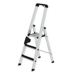 Stufen-Stehleiter CLIP-STEP, einseitig begehbar, geriffelt, 3 Stufen MUNK