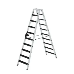 MUNK Günzburger Steigtechnik 42220 Aluminium Stufen-Stehleiter Arbeitshöhe (max.): 4 m