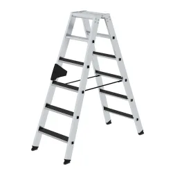 MUNK Günzburger Steigtechnik 41639 Aluminium Stufen-Stehleiter Arbeitshöhe (max.): 3 m 9.9 kg