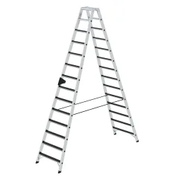 MUNK Günzburger Steigtechnik 41647 Aluminium Stufen-Stehleiter Arbeitshöhe (max.): 5 m