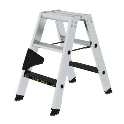 MUNK Günzburger Steigtechnik 43803 Aluminium Stufen-Stehleiter Arbeitshöhe (max.): 2.25 m 6.8 kg