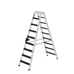 MUNK Günzburger Steigtechnik 042218 Aluminium Stufen-Stehleiter Arbeitshöhe (max.): 2.9 cm