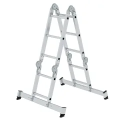 MUNK Günzburger Steigtechnik 031320 Aluminium Sprossen-Vielzweckleiter 18 kg