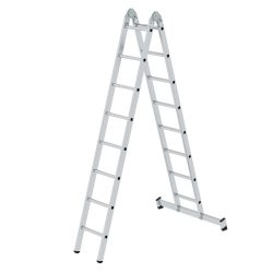 Munk Klappleiter 2-teilig mit nivello®-Traverse 2x8 Sprossen