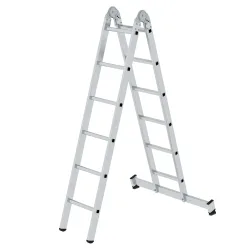 Alu-Klappleiter, als Steh- und Anlegeleiter einsetzbar, 2 x 6 Sprossen MUNK