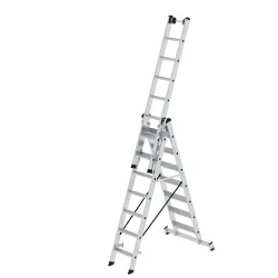 MUNK Günzburger Steigtechnik 033321 Aluminium Stufen-Mehrzweckleiter Arbeitshöhe (max.): 6.10 cm 21.9 kg