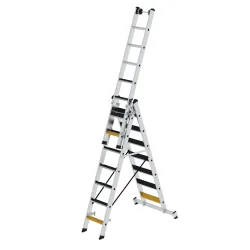 MUNK Günzburger Steigtechnik 033322 Aluminium Stufen-Mehrzweckleiter 25.3 kg