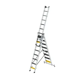 MUNK Günzburger Steigtechnik 033325 Aluminium Stufen-Mehrzweckleiter 28 kg