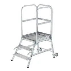 MUNK Günzburger Steigtechnik 58103 Aluminium Podesttreppe Montage mit Werkzeug Arbeitshöhe (max.): 2.7 m