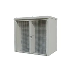 Bauer® Gasflaschen-Container GFC-B/W M3, lackiert, Grauweiss