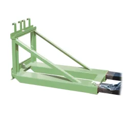 Bauer Mülltonnen-Heber MH-I, mit Gummianschlag, für 1x 80- bis 360-L-MGB, L 1030 x B 585 H 680 mm, lackiert, resedagrün RAL 6011