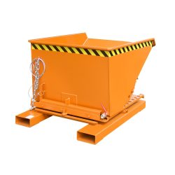 Spänebehälter für Gabelstapler, Typ S3S 600, orange RAL 2000