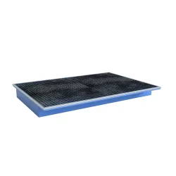 Bauer® Einhänge-Auffangwanne aus Stahl mit PE-Einsatz EHW 1800 PE, lackiert, Lichtblau