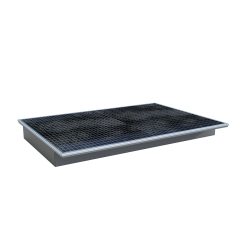 Bauer® Einhänge-Auffangwanne aus Stahl mit PE-Einsatz EHW 1800 PE, lackiert, Mausgrau
