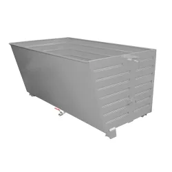 Bauer® Späne-Stapelkipper BSL 200, lackiert, Mausgrau
