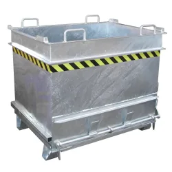 Bauer® Baustoffcontainer BC 1000 (Steinklammer-Entriegelung), feuerverzinkt