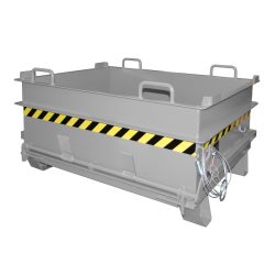 Bauer® Baustoffcontainer BC 500 (Steinklammer-Entriegelung), lackiert, Mausgrau