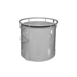 Bauer® Rundbehälter RB 300, lackiert, Mausgrau