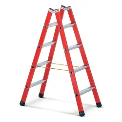 ZARGES GFK-/Alu-Breitsprossenleiter, 2-seitig begehbar, Standhöhe 0,85 m