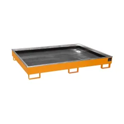 Regalwanne mit PE-Einsatz Regalwanne RW 1800 PE, lackiert, Gelborange