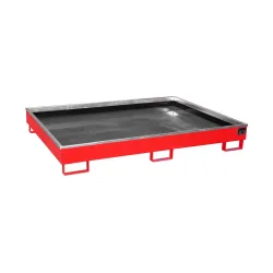 Regalwanne mit PE-Einsatz Regalwanne RW 1800 PE, lackiert, Feuerrot