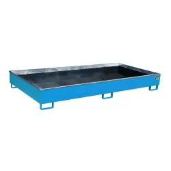 Bauer® Regal-Auffangwanne aus Stahl mit PE-Einsatz RW 2700-2 PE, lackiert, Lichtblau