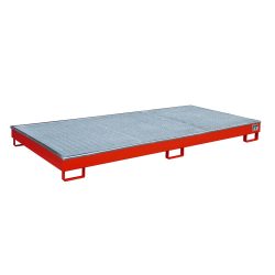 Bauer® Regal-Auffangwanne aus Stahl mit PE-Einsatz RW-GR 2700-1 PE, lackiert, Feuerrot
