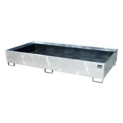 Bauer® Regal-Auffangwanne aus Stahl mit PE-Einsatz RW 2700-3 PE, feuerverzinkt
