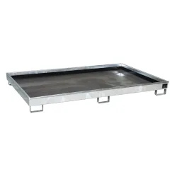 Bauer Regalwanne RW 2200-1 PE, mit PE-Einsatz, lackiert, L 2165 x B 1315 x H 230 mm, feuerverzinkt
