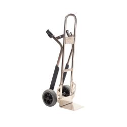 Aluminium-Sackkarre, Tragfähigkeit 250 kg, Polyurethan, pannensicher MATADOR