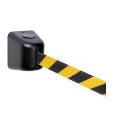 Wand-Gurtkassette, Schraubbefestigung, 8 m, Gurt schwarz/gelb