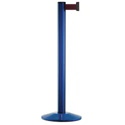 Personen-Leitsystem Classic, Ständer blau, Gurtfarbe bordeaux