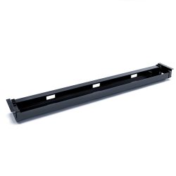 Kabelwanne Standard, für höhenverstellbare Schreibtische ab B 1400 mm, abklappbar, schwarz