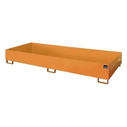 Regalwanne Typ RW/RW 3300-2, ohne Gitterrost, orange RAL2000