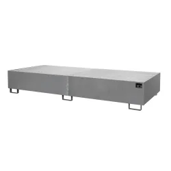 Bauer® Regalboden-Auffangwanne, HxBxT 380 x 3.250 x 1.300 mm, Auffangvolumen 1.000 l, inkl. Gitterrost, feuerverzinkt